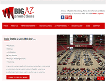 Tablet Screenshot of bigazpromotions.com